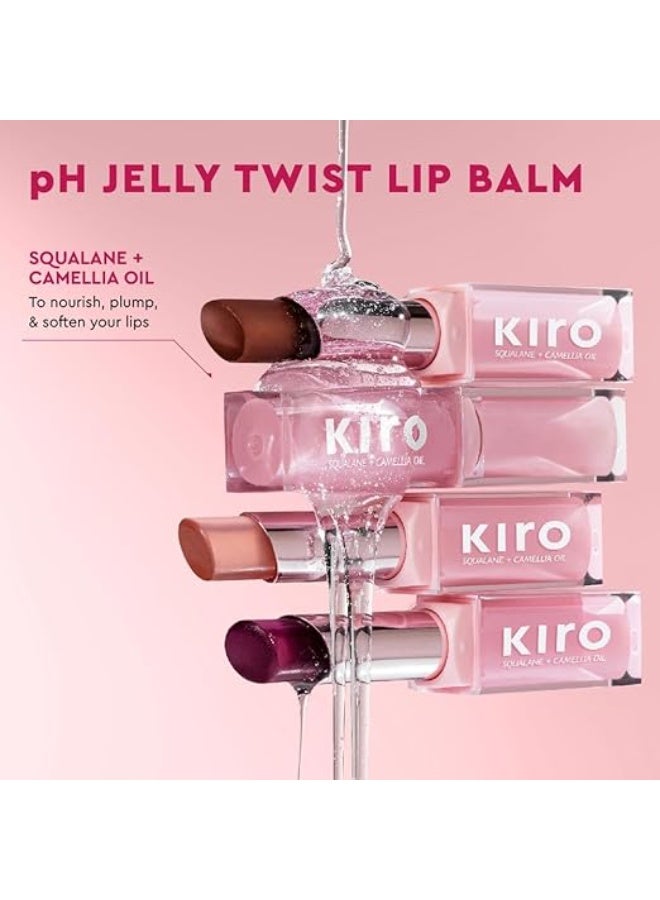 كيرو مرطب شفاه كيرو جيلي تويست متغير اللون بدرجات الحموضة - برالين محمص، 3 غرام | لون من شفاف إلى وردي | مرطب شفاه نباتي غني بالسكوالين وزيت الكاميليا - Image 2